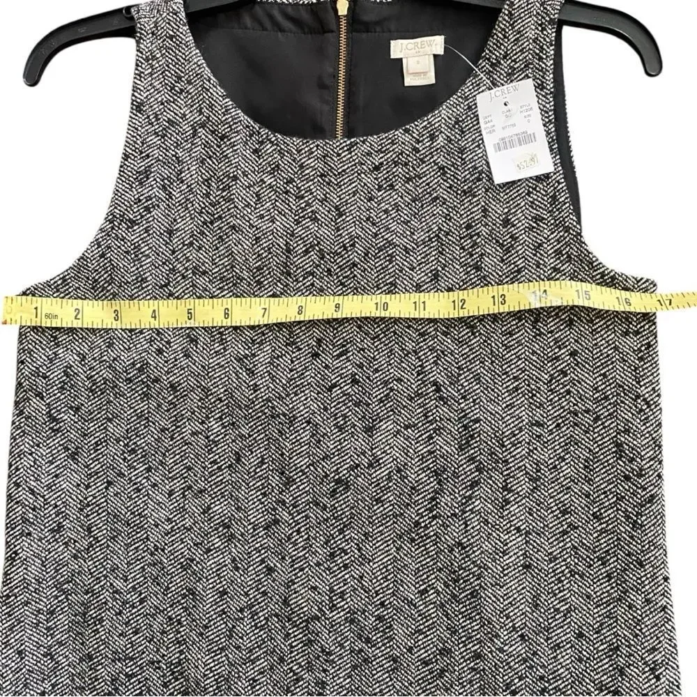 J.Crew Factory Herringbone Wool Dress | Size 0 | NWT